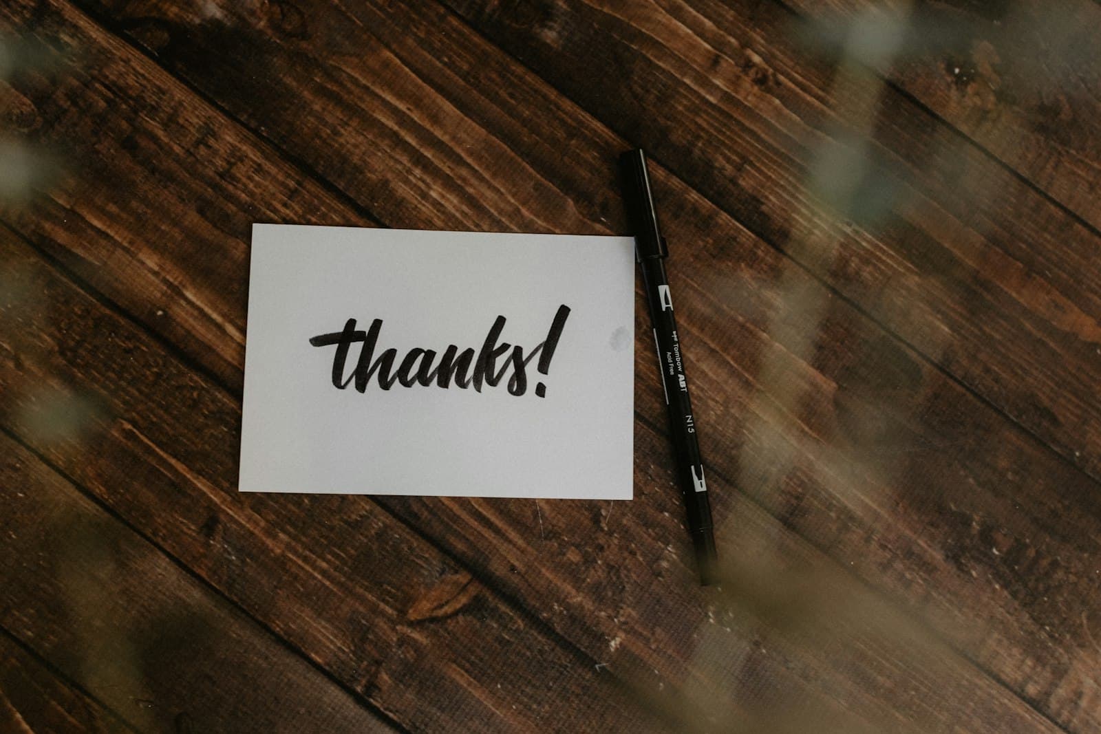 Write a thank-you note to someone